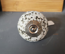 Load image into Gallery viewer, Black Etched Ceramic Knob - Silver Finish
