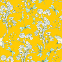Load image into Gallery viewer, Mint Tissue Paper Yellow Chinoiserie
