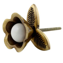Load image into Gallery viewer, Antique Iron White Ceramic Knob/Pull

