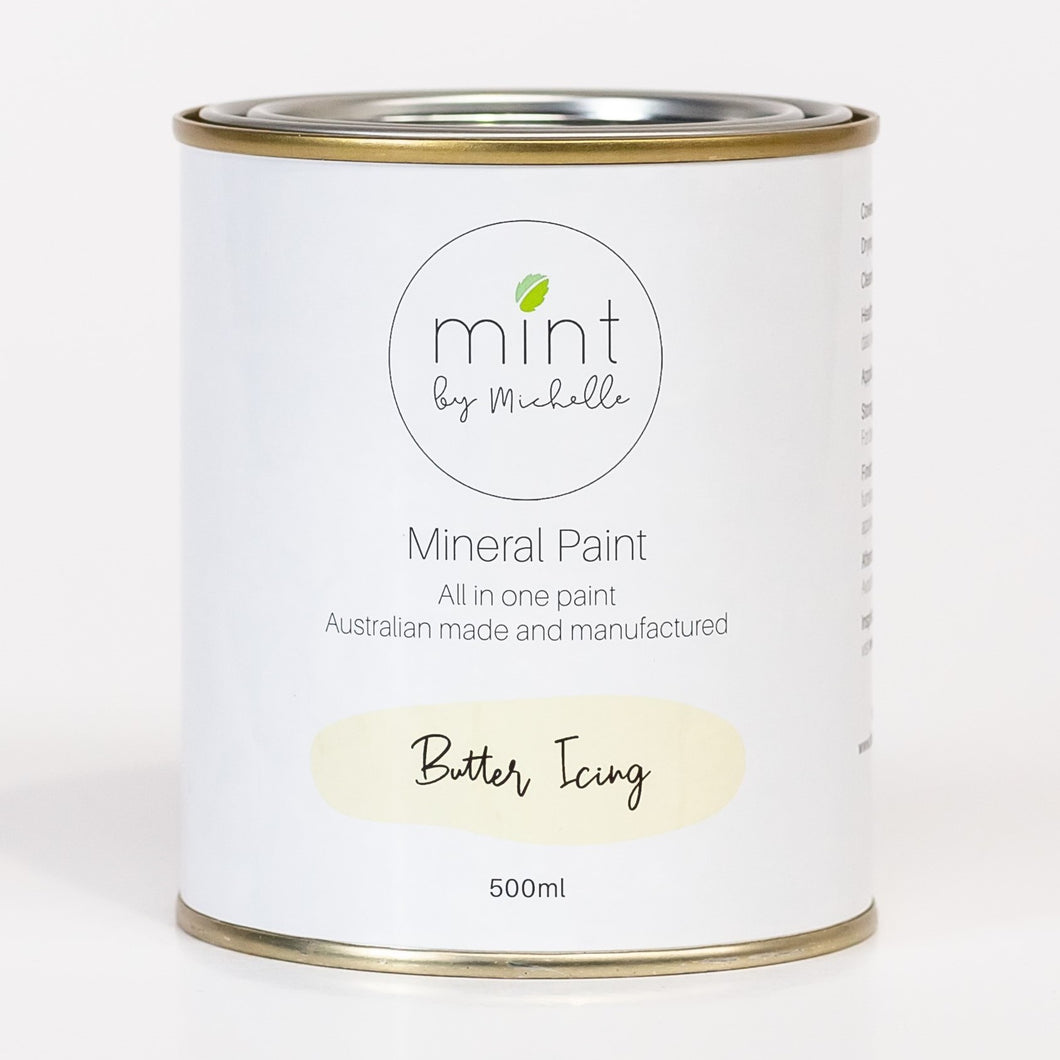 Mint Mineral Paint Butter Icing