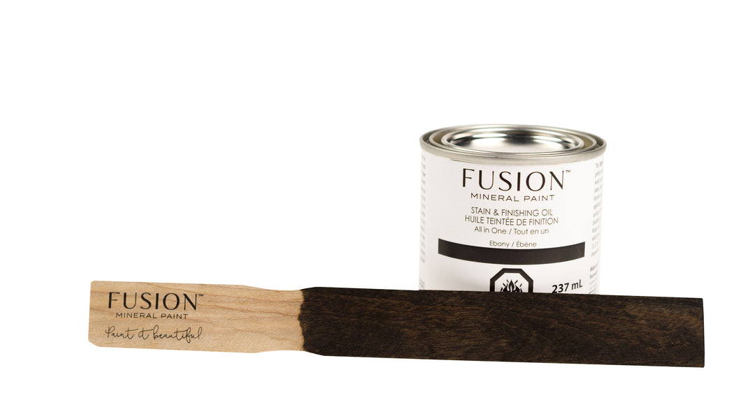 Fusion Stain & Finishing Oil Ebony (Black) 237ml